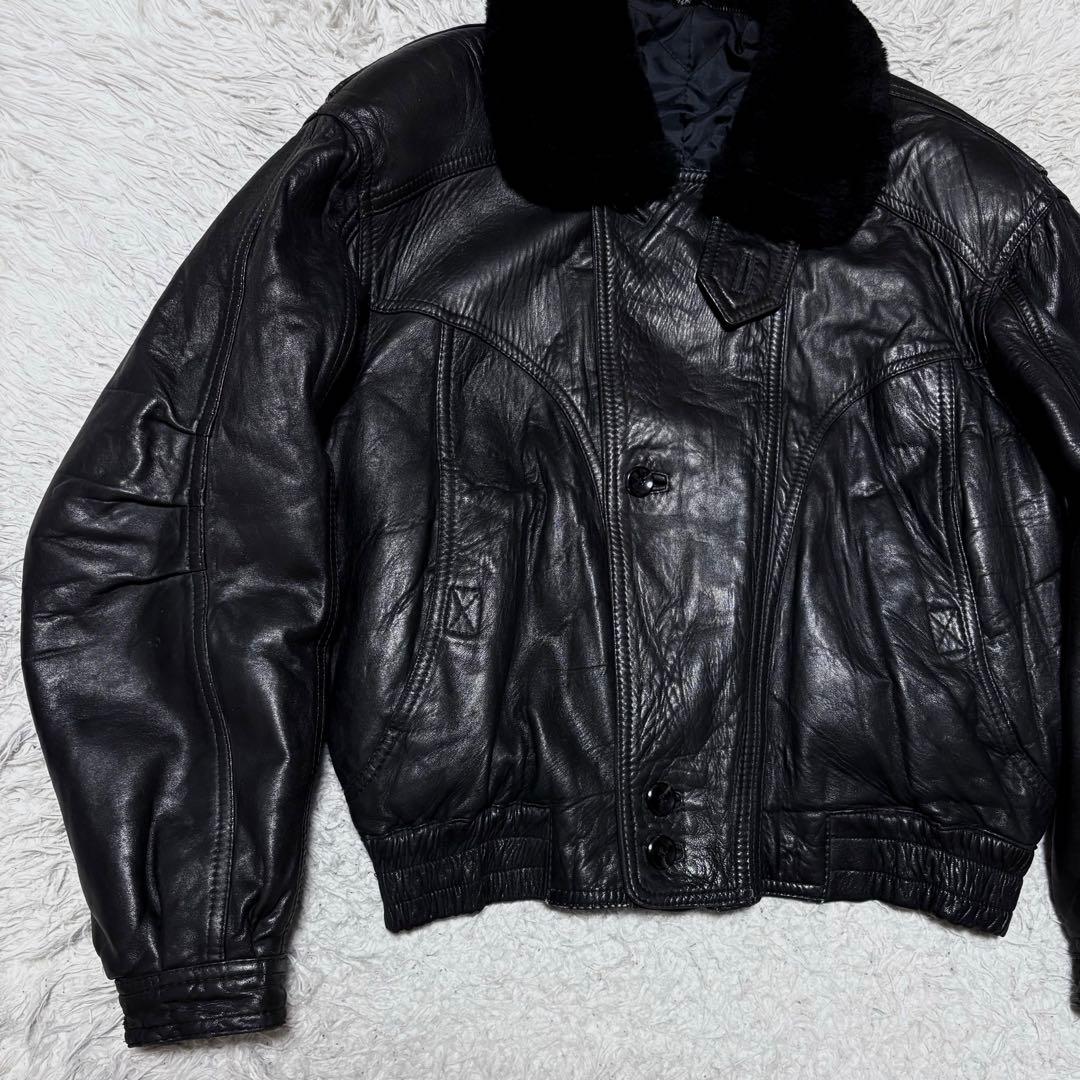 ジャケット・アウター 00s vintage g1 flight jacket black y2k