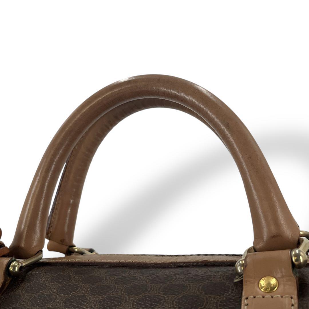 オールド　セリーヌ　マカダム柄　ボストンバッグ　トリオンフ　南京錠　旅行バッグ