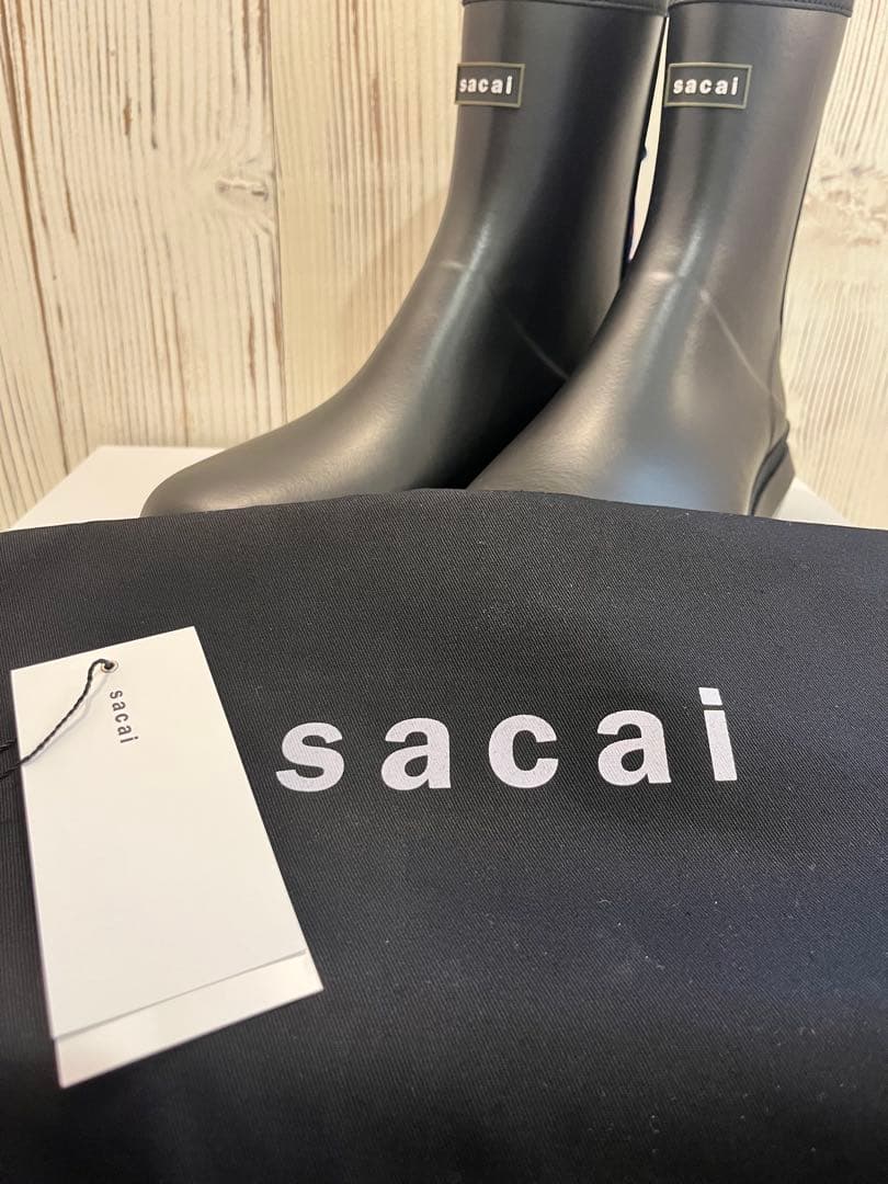 【新品/ M】sacai ラバーブーツ