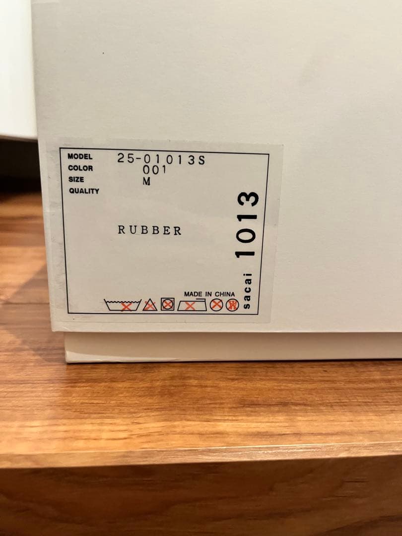 【新品/ M】sacai ラバーブーツ