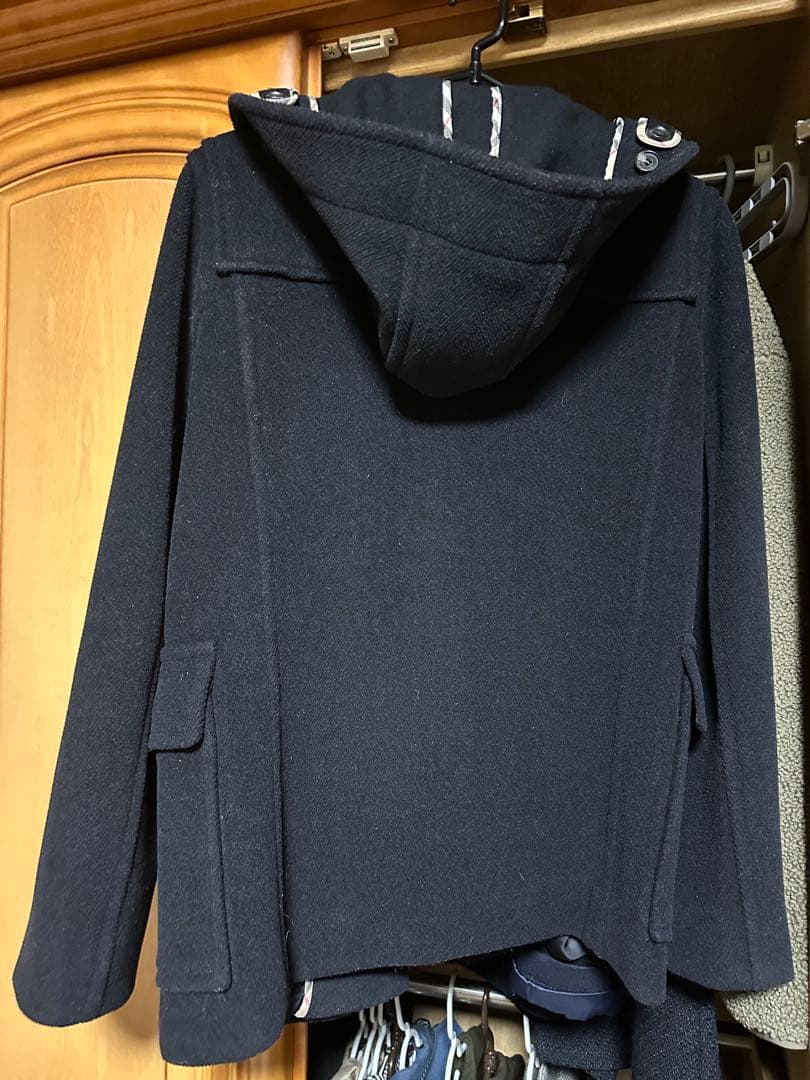 BURBERRY ブラック ダッフルコート 40 ショート