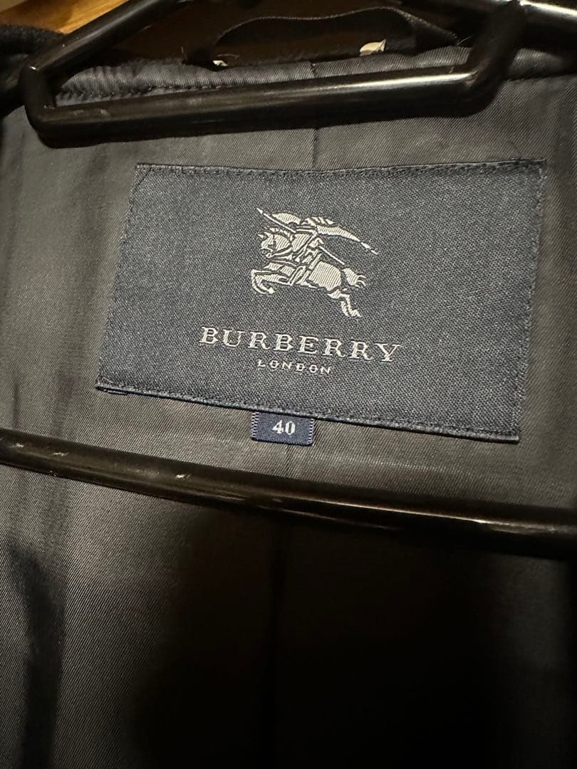 BURBERRY ブラック ダッフルコート 40 ショート