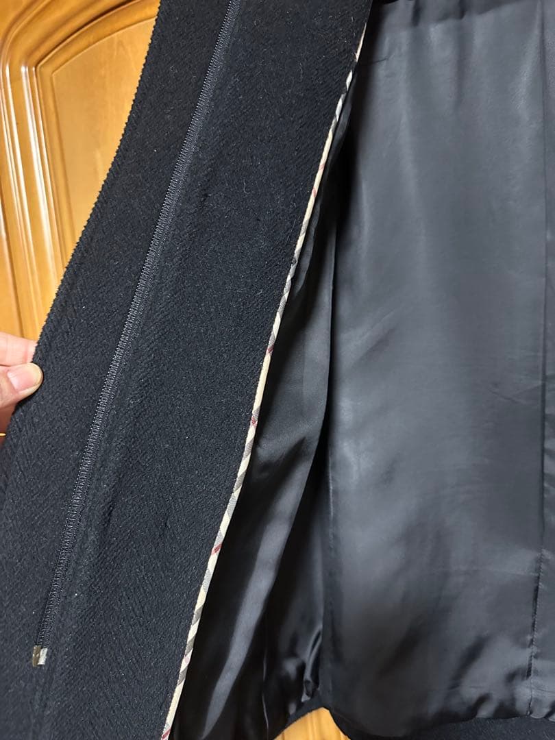 BURBERRY ブラック ダッフルコート 40 ショート