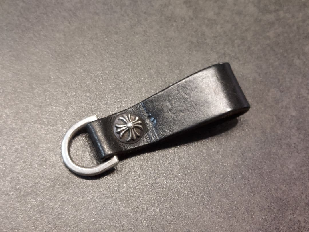 正規品 CHROME HEARTS クロムハーツ Dキーリング クロス ボタン