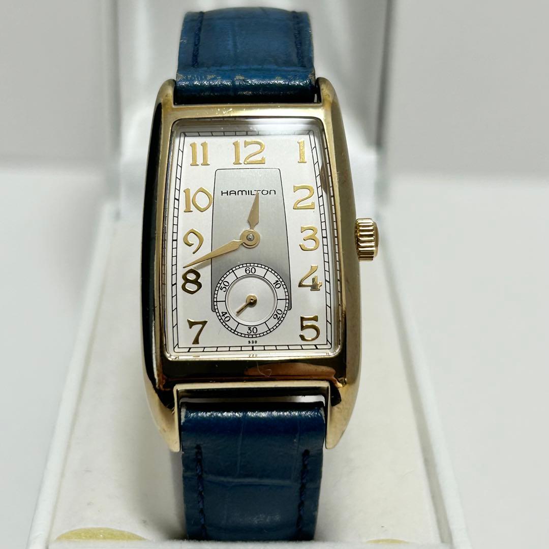 稼働/新品電池 ハミルトン HAMILTON スモセコ アードモア クォーツ