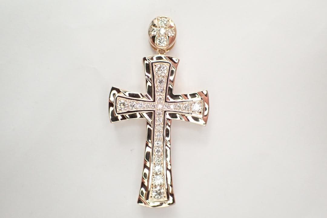 31/美品 ゆきざき YOBIKO ヨビコ K18PG ダイヤ ペンダントトップ