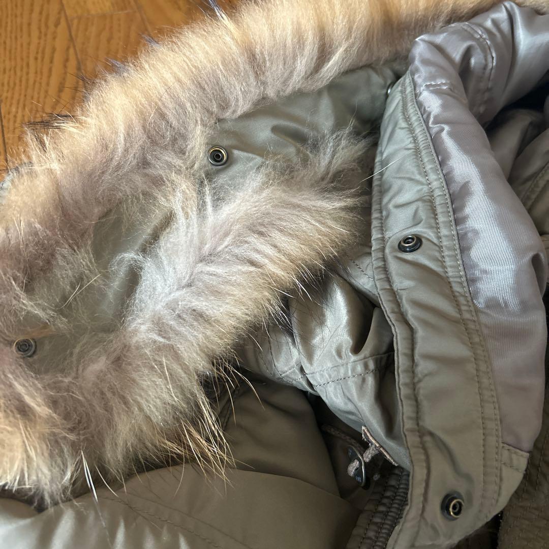 goa N-2B ミリタリー ジャケット (リアルファー付きフード) カーキ