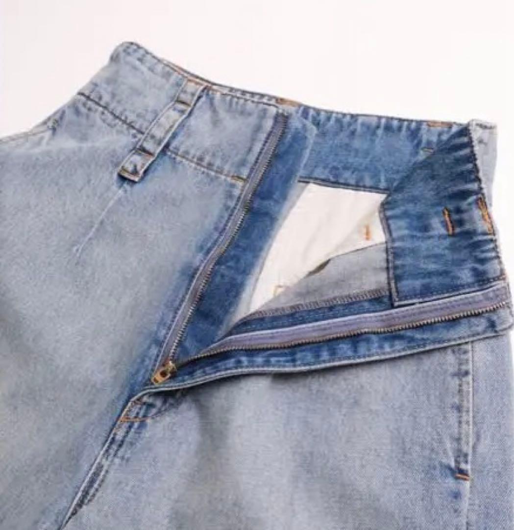 ハイウエストLOOSEデニムトラウザー　美品！