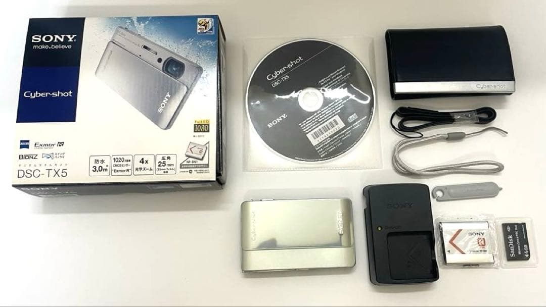 【防水・防塵 デジカメ】美品 SONY CyberShot DSC-TX5