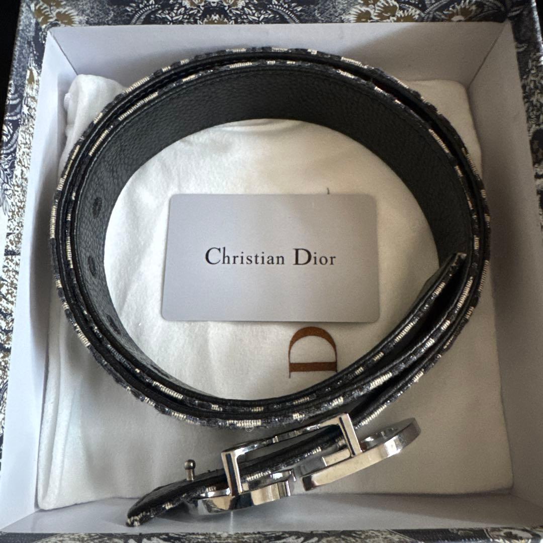 Christian Dior ディオール レザーベルト ブラック