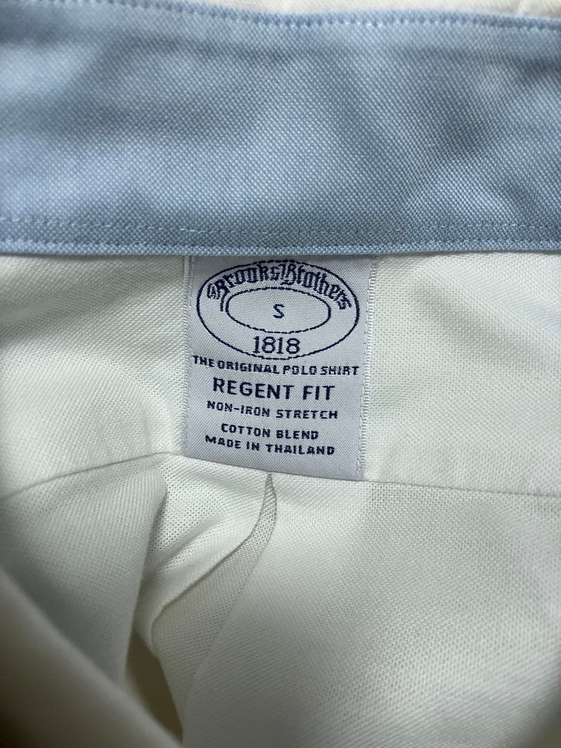 Brooks Brothersの長袖ボタンダウンシャツ　送料無料　Sサイズ/白