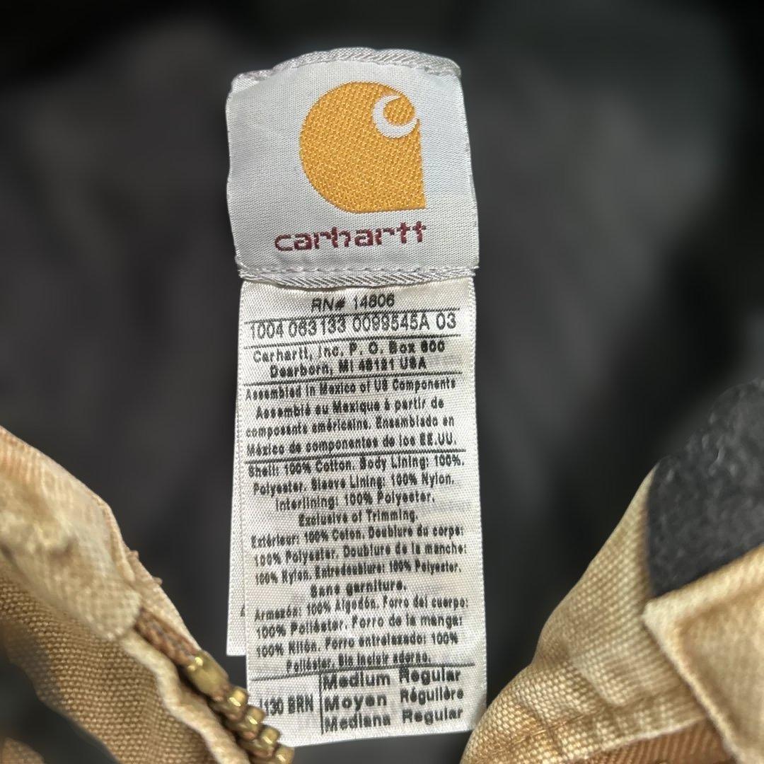 Carhartt アクティブジャケット ブラウン フェード ボロ 雰囲気