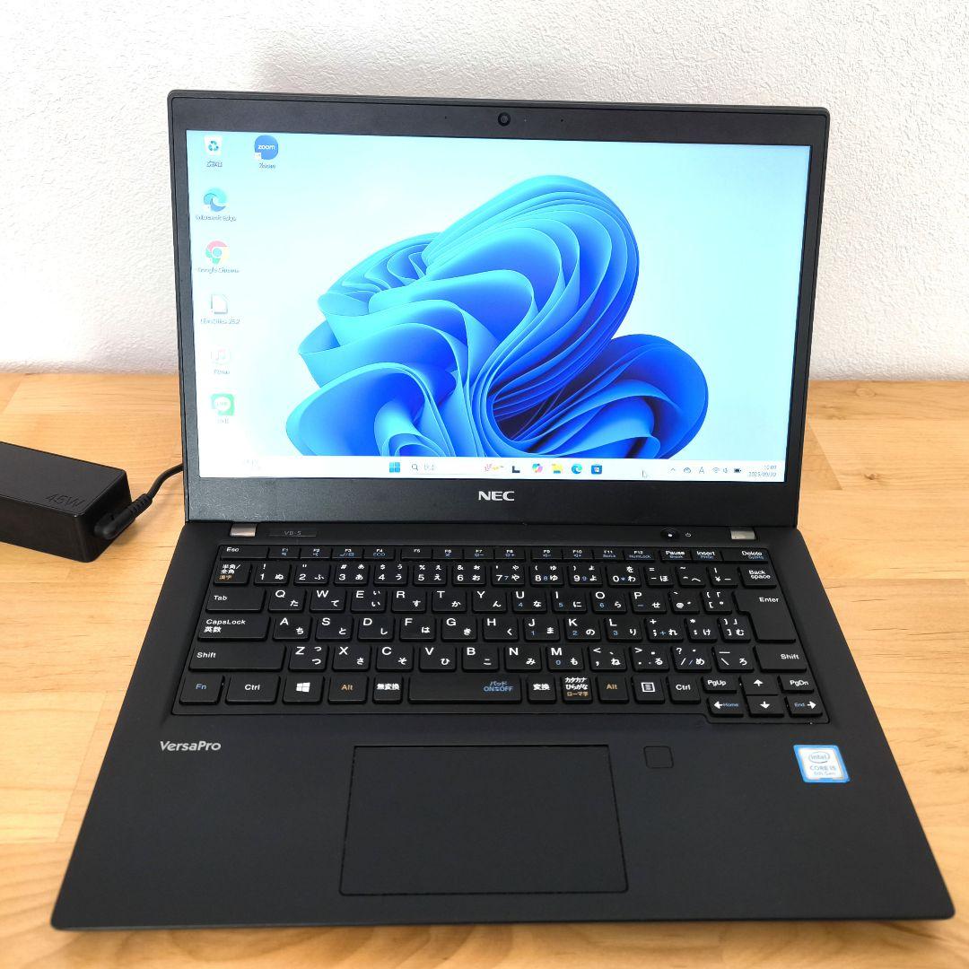 NECノートパソコン【Corei5第8世代】Windows11・カメラ・NVMe