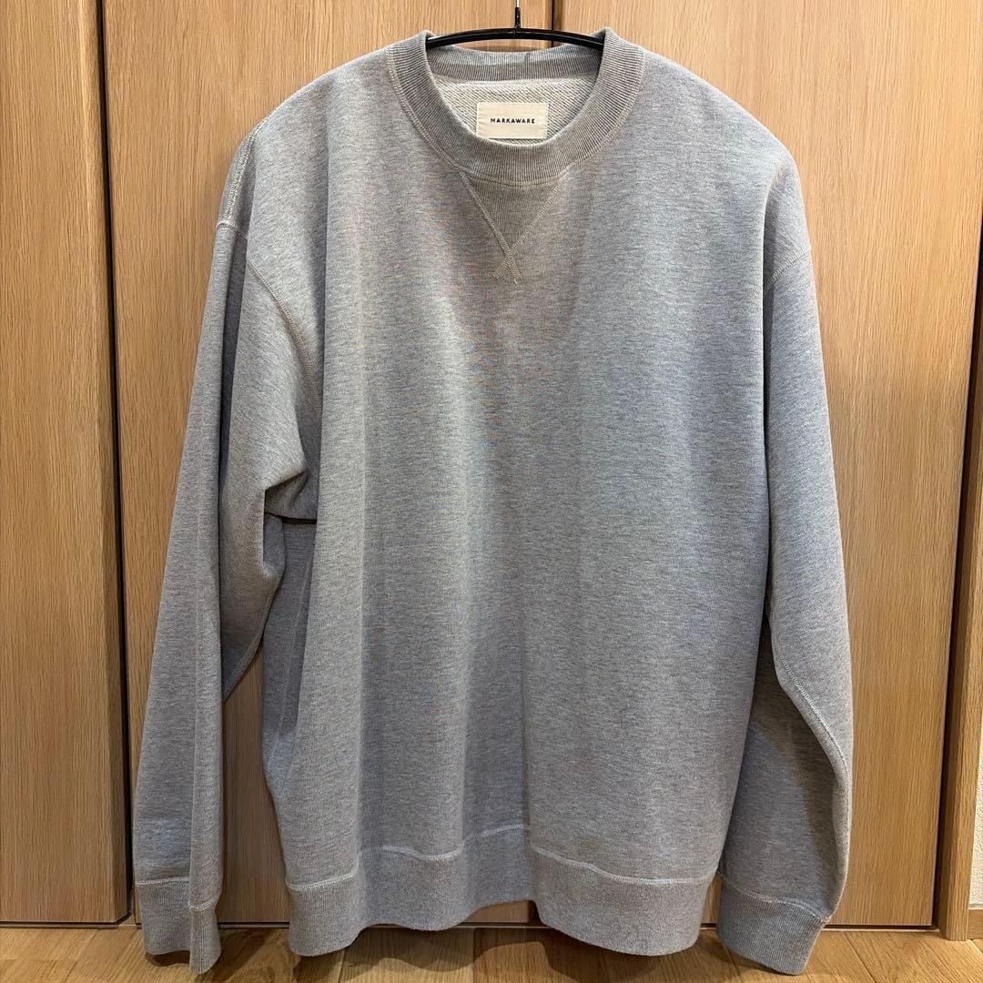 MARKAWARE オーガニックコットンスウェット　グレー　2021AW