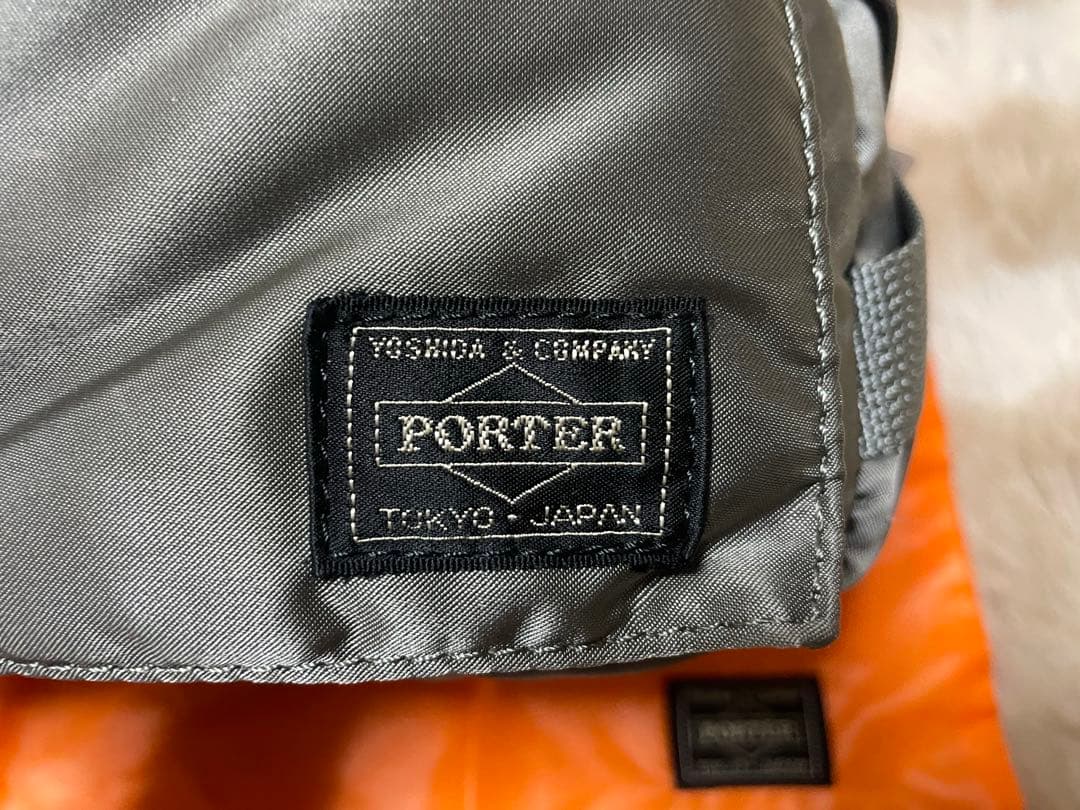【新品同様未使用級】PORTER タンカー ウエストバック 希少色シルバーグレー