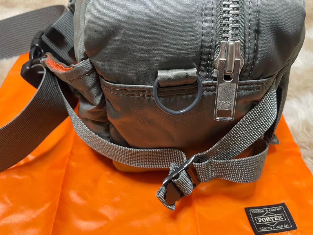 【新品同様未使用級】PORTER タンカー ウエストバック 希少色シルバーグレー
