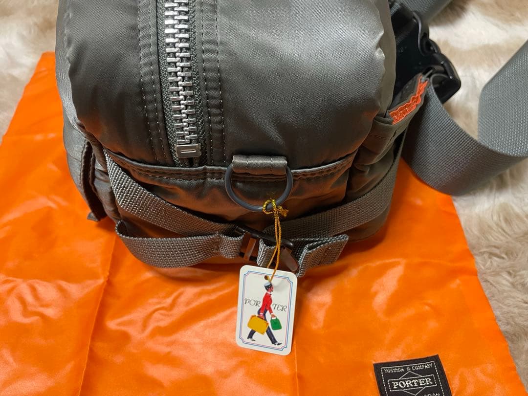 【新品同様未使用級】PORTER タンカー ウエストバック 希少色シルバーグレー