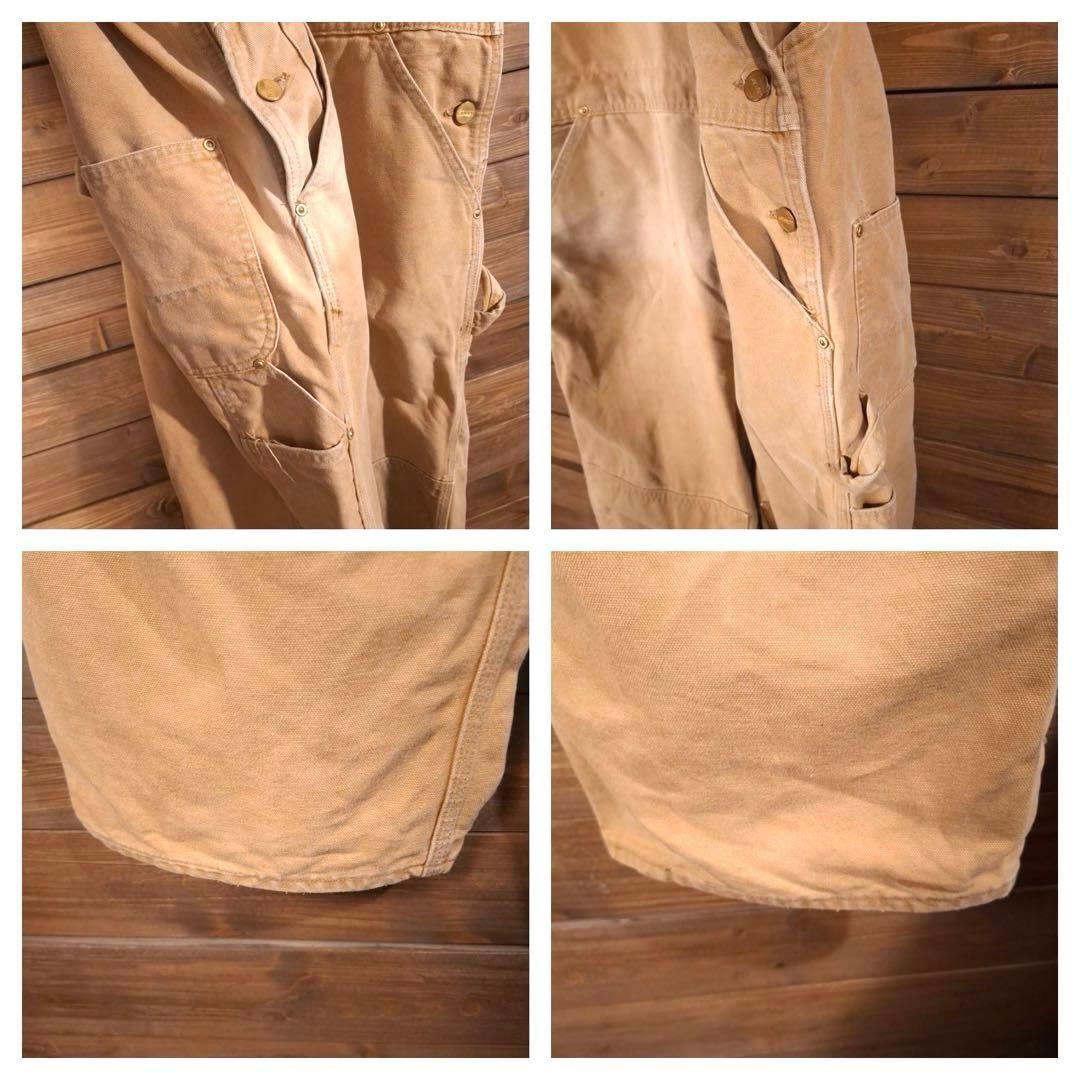 90s USA製 星タグ carhartt カーハート ダック地 オーバーオール