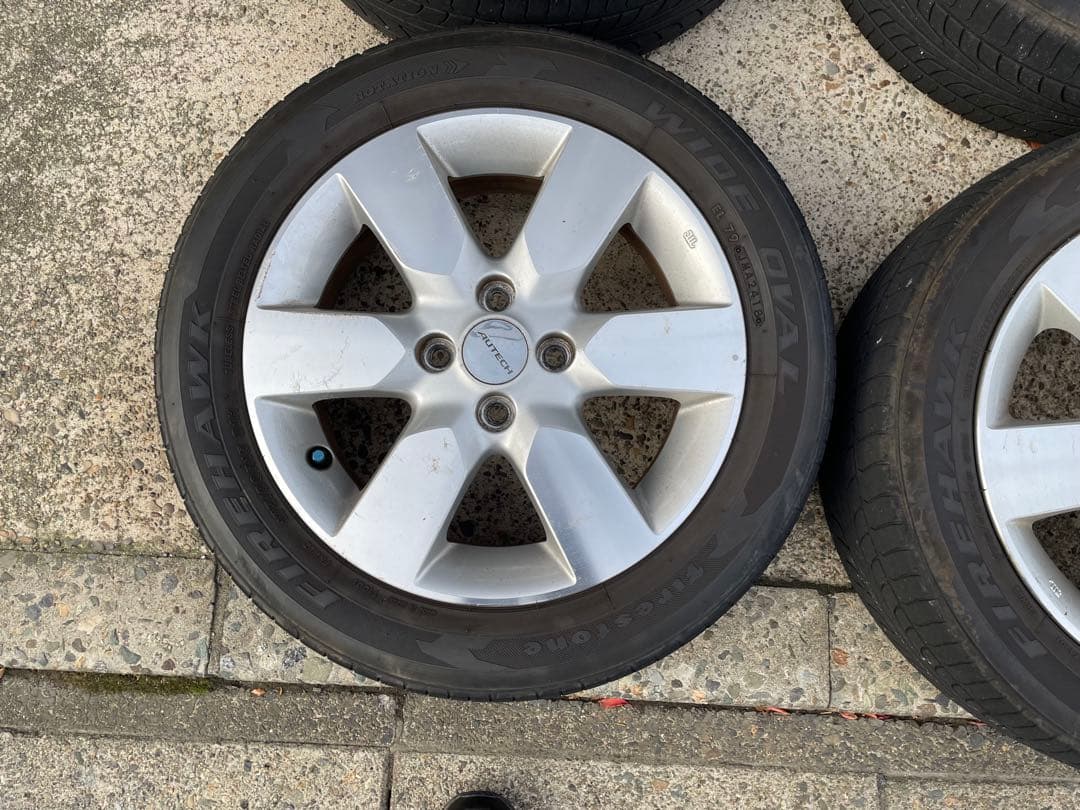日産　オーテック　15インチ シルバー 6スポークホイールセット