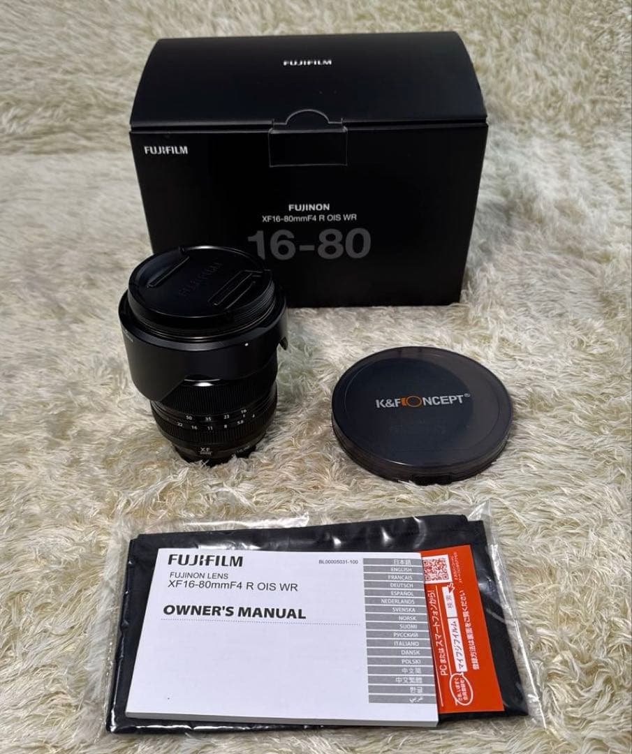 美品 FUJIFILM レンズ XF16-80mm F4 R OIS WR