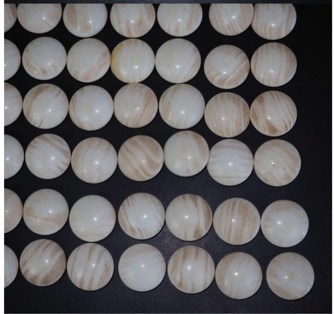 送料無料　日向特産　日向スワブデ蛤碁石32号・碁笥セット　旧家蔵出