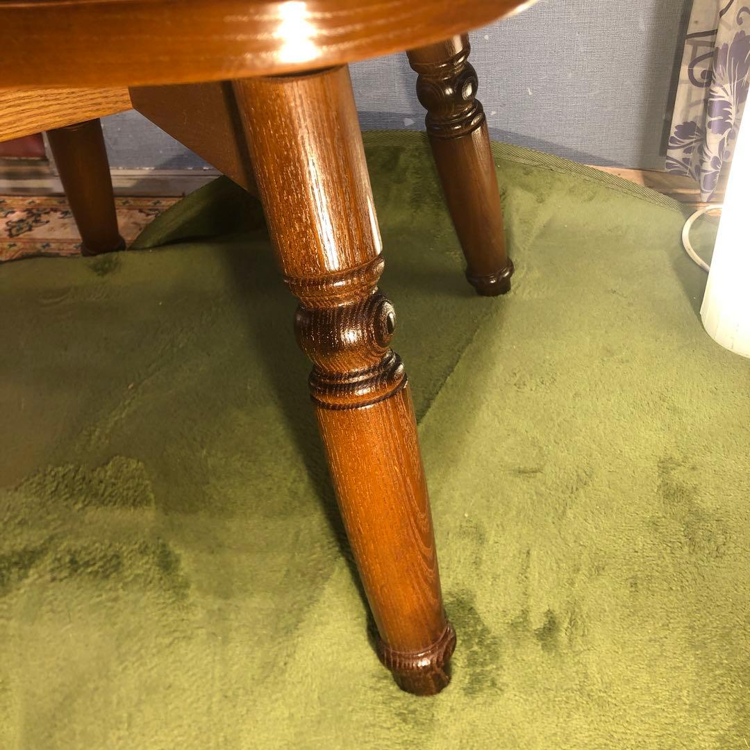 L４　NAGANO クラッシック　アンティーク　３６０度　回転チェア