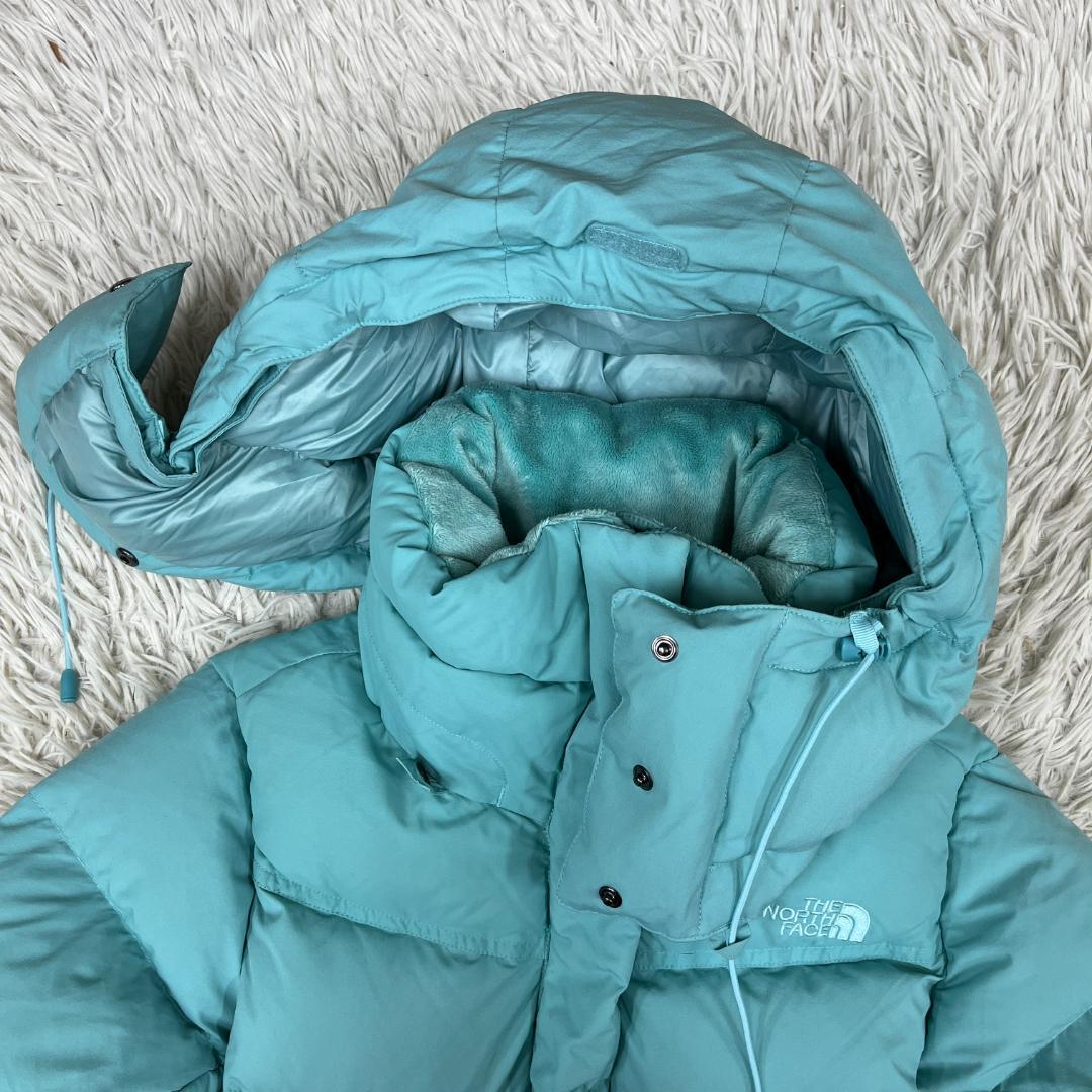 《良品》ザノースフェイス ロングダウン レディース ターコイズ 90（M）