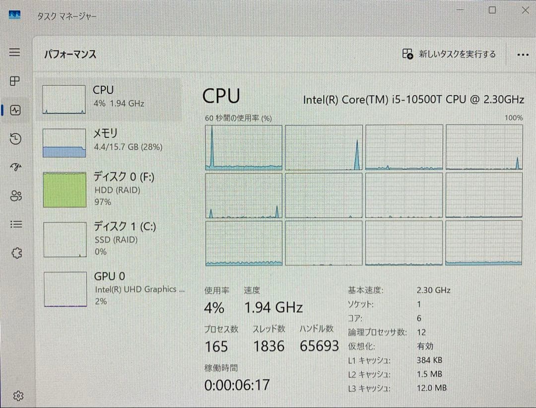 DELL OptiPlex 7080 Micro i5-10500T 第10世代