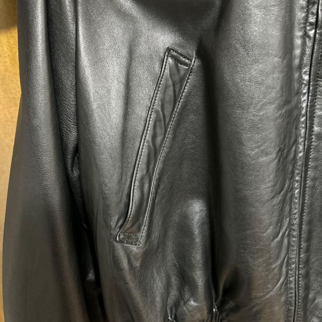 ポルトガル製XL ポロラルフローレン レザースイングトップジャケット ポニー無し