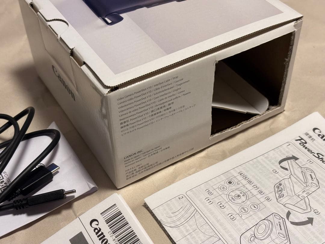 Canon PowerShot V10 + トライポッドグリップ 2点セット