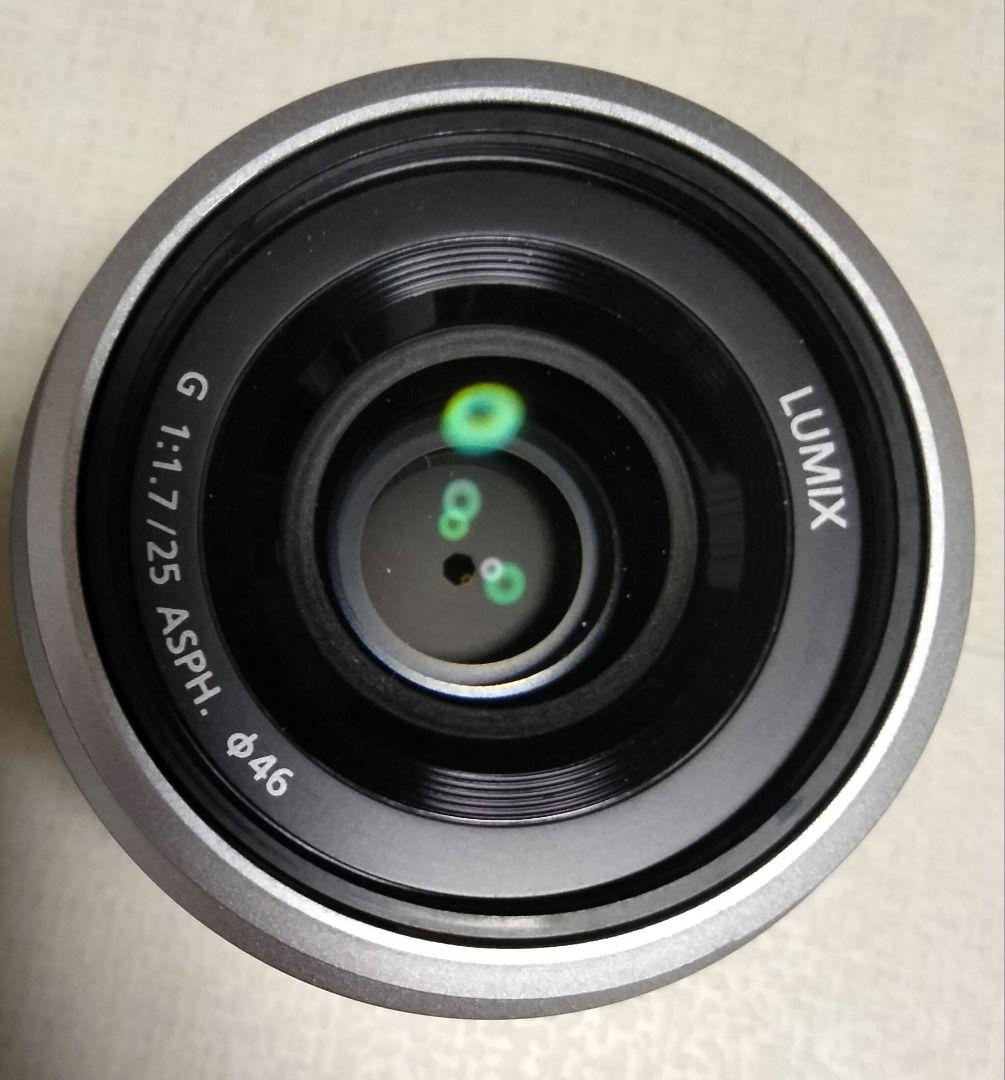 LUMIX G 25mm f1.7 シルバー レンズ