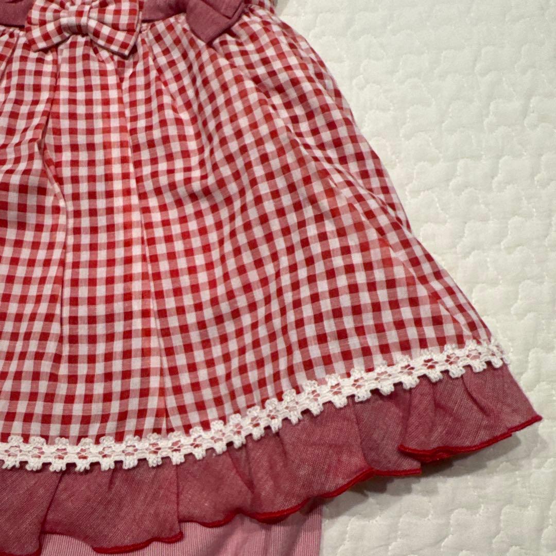 メゾピアノ　80 新品　立体うさぎ　ワンピース　ブルマ　パンツ　Tシャツ　セット