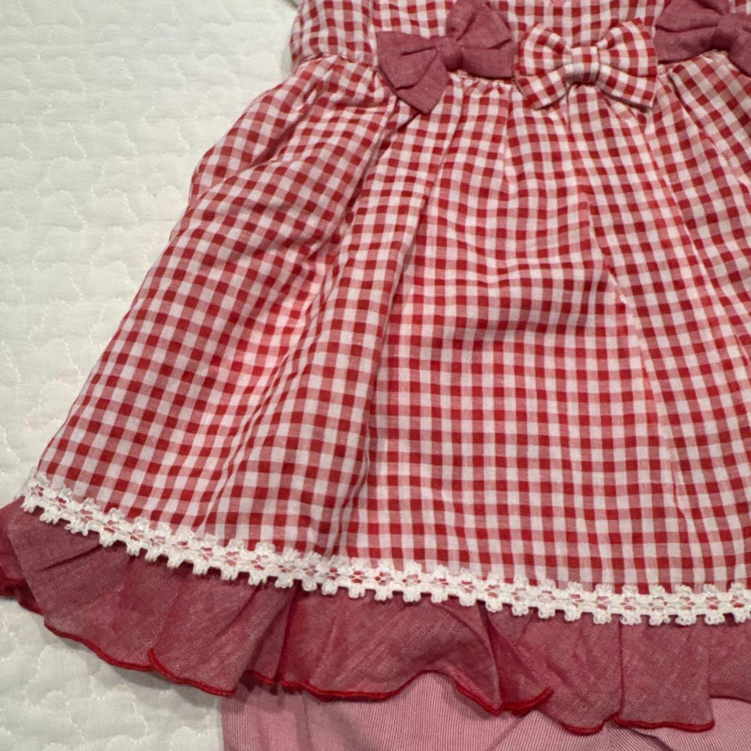 メゾピアノ　80 新品　立体うさぎ　ワンピース　ブルマ　パンツ　Tシャツ　セット