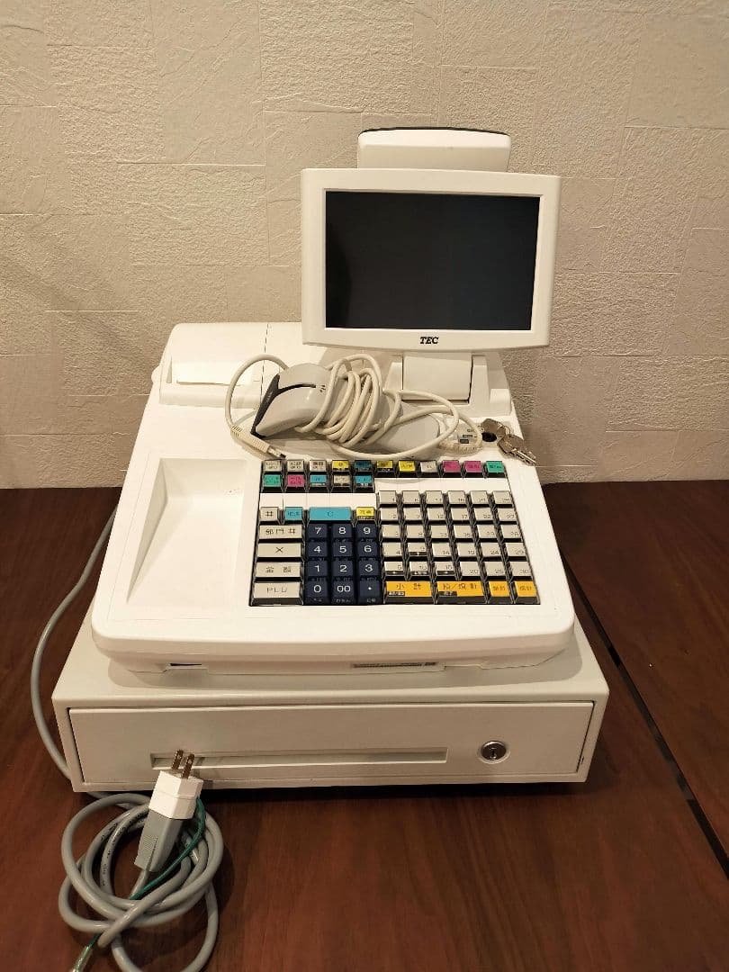 【値下げ】テックレジスターMA-2055　インボイス対応スキャナー付きレジスター