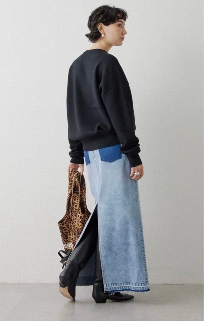 ウィムガゼット　デニムボタンスカート 38