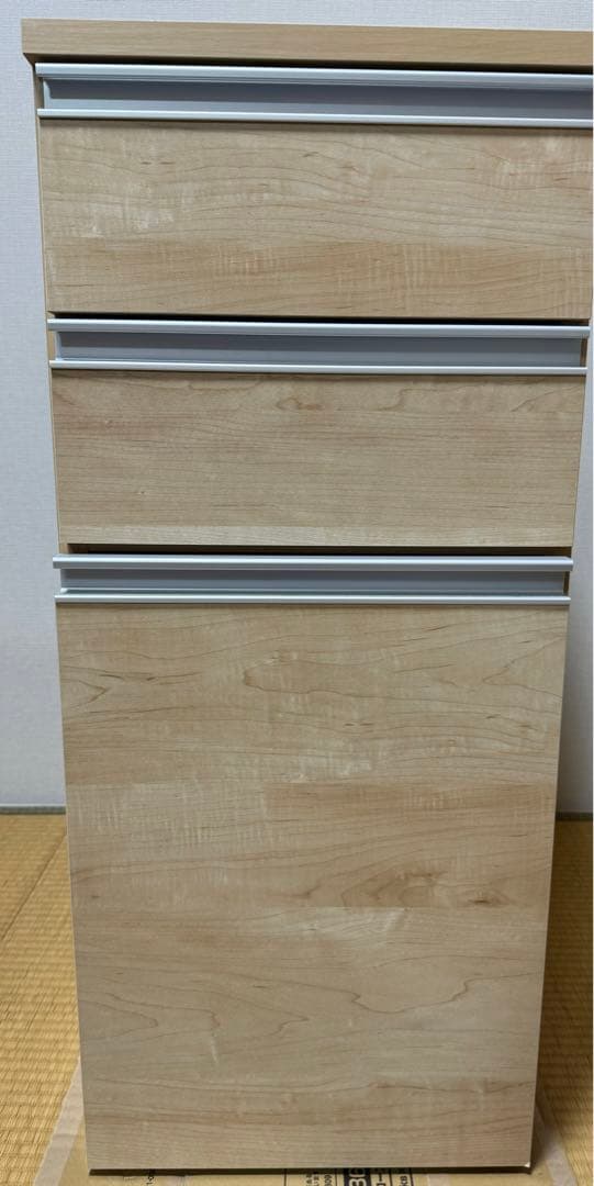 【まるぽんさん】ナチュラル　ゴミ箱付きキッチンすき間収納庫