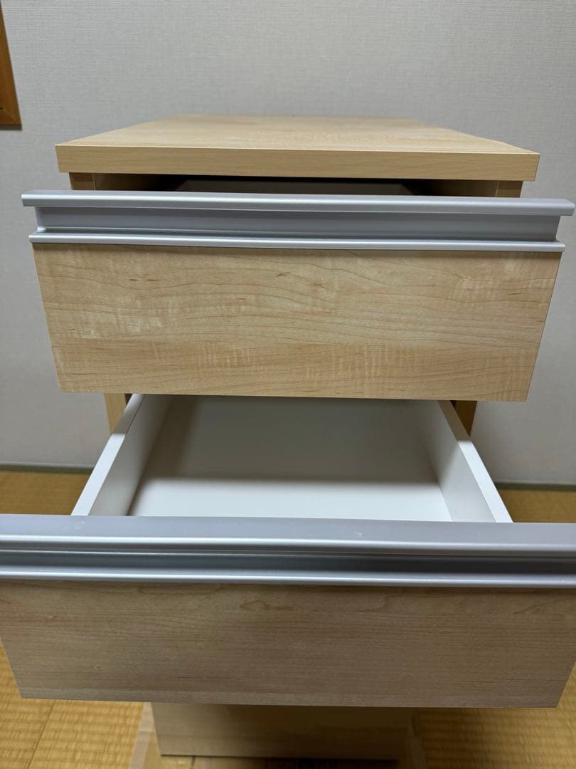 【まるぽんさん】ナチュラル　ゴミ箱付きキッチンすき間収納庫