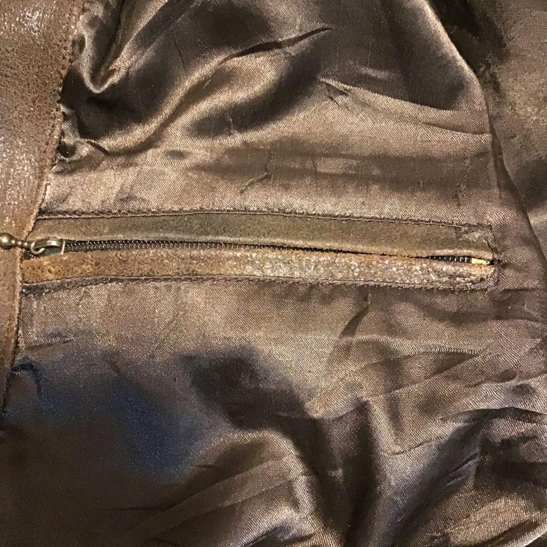 ユーロ　ビンテージ　ダブルライダース　レザー　ステンシル　ペイント　カスタム