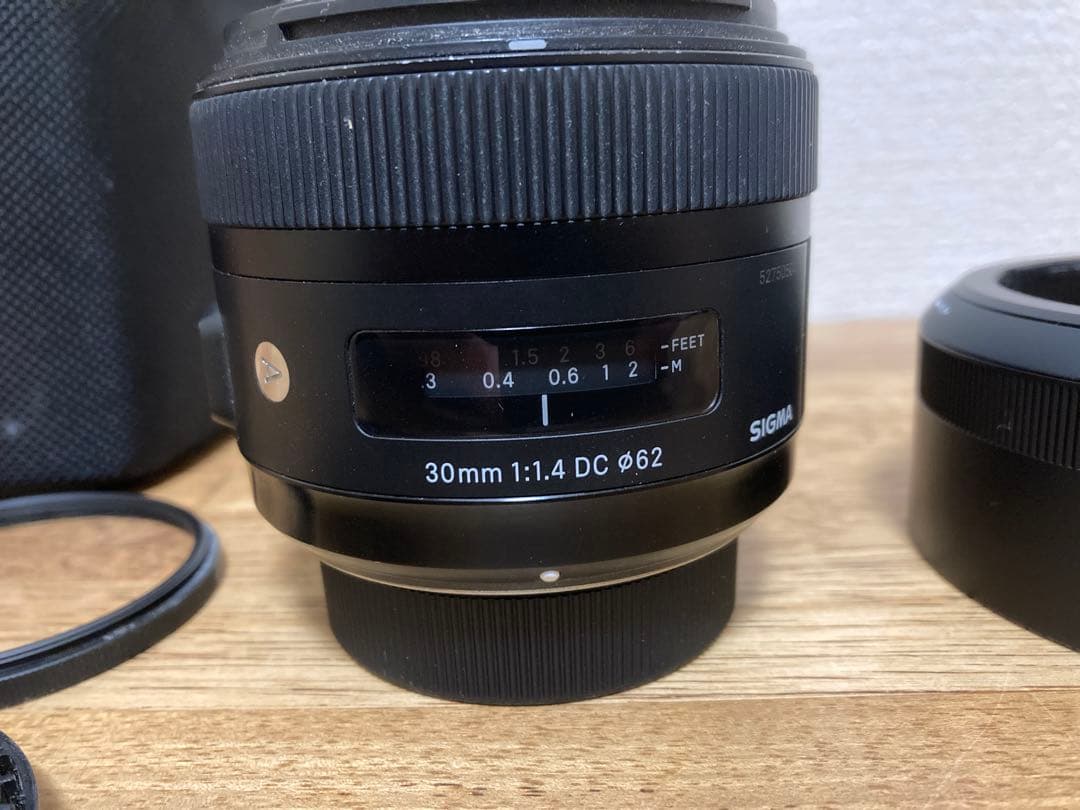 シグマ SIGMA レンズ 30mm F1.4 DC ニコン用　レンズカバー付き