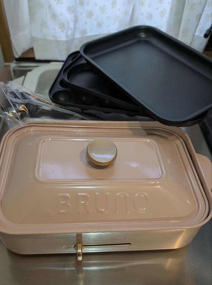 BRUNO ホットプレート ピンク プレート他セット