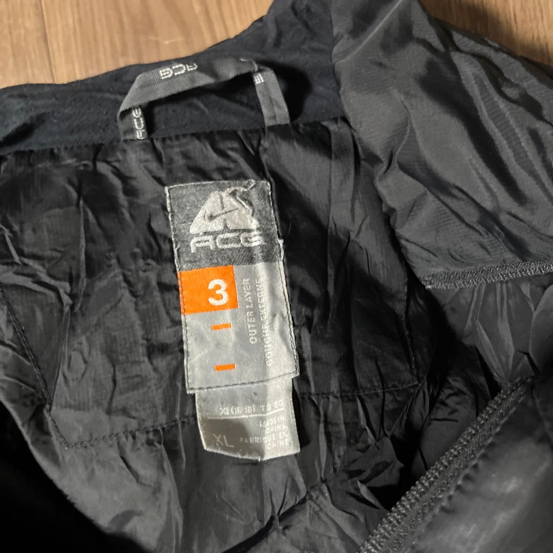 セ*着様 ブラック ダウンジャケット XLサイズ NIKEacg