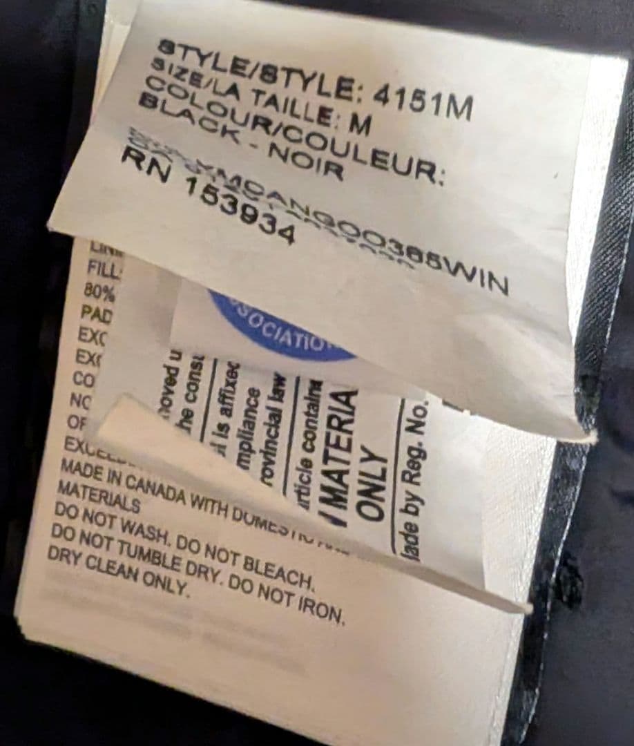 カナダグース　ダウンベスト　ブラック　Мサイズ