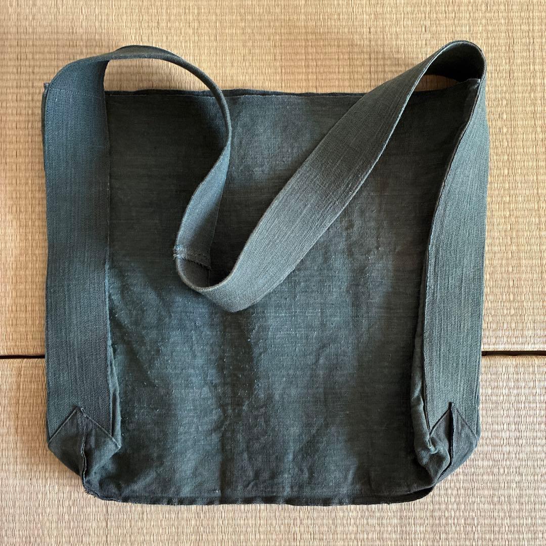 冨澤恭子　柿渋染め　斜めがけバッグ