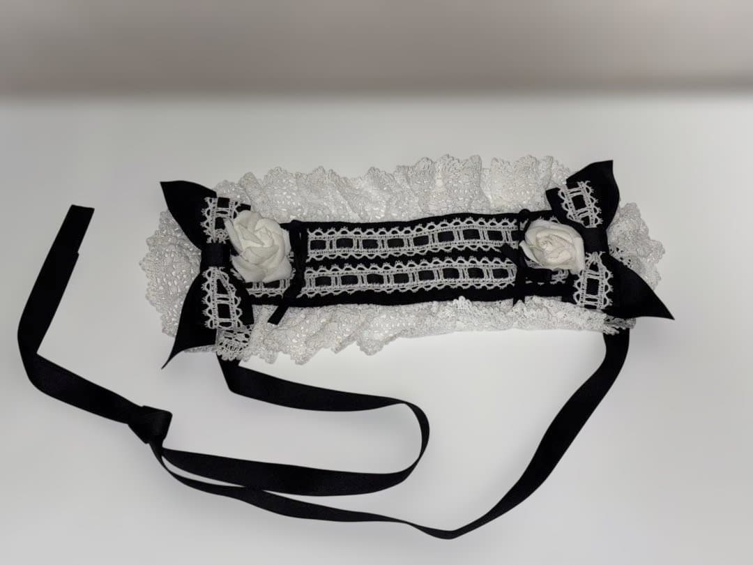 【タグ有・美品】BABY はわせドールワンピースセット 黒×オフ白