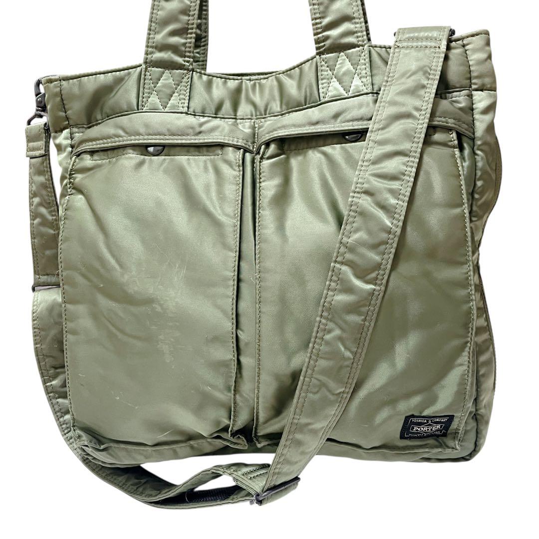 PORTER タンカー　トートバッグ　2way セージグリーン 希少