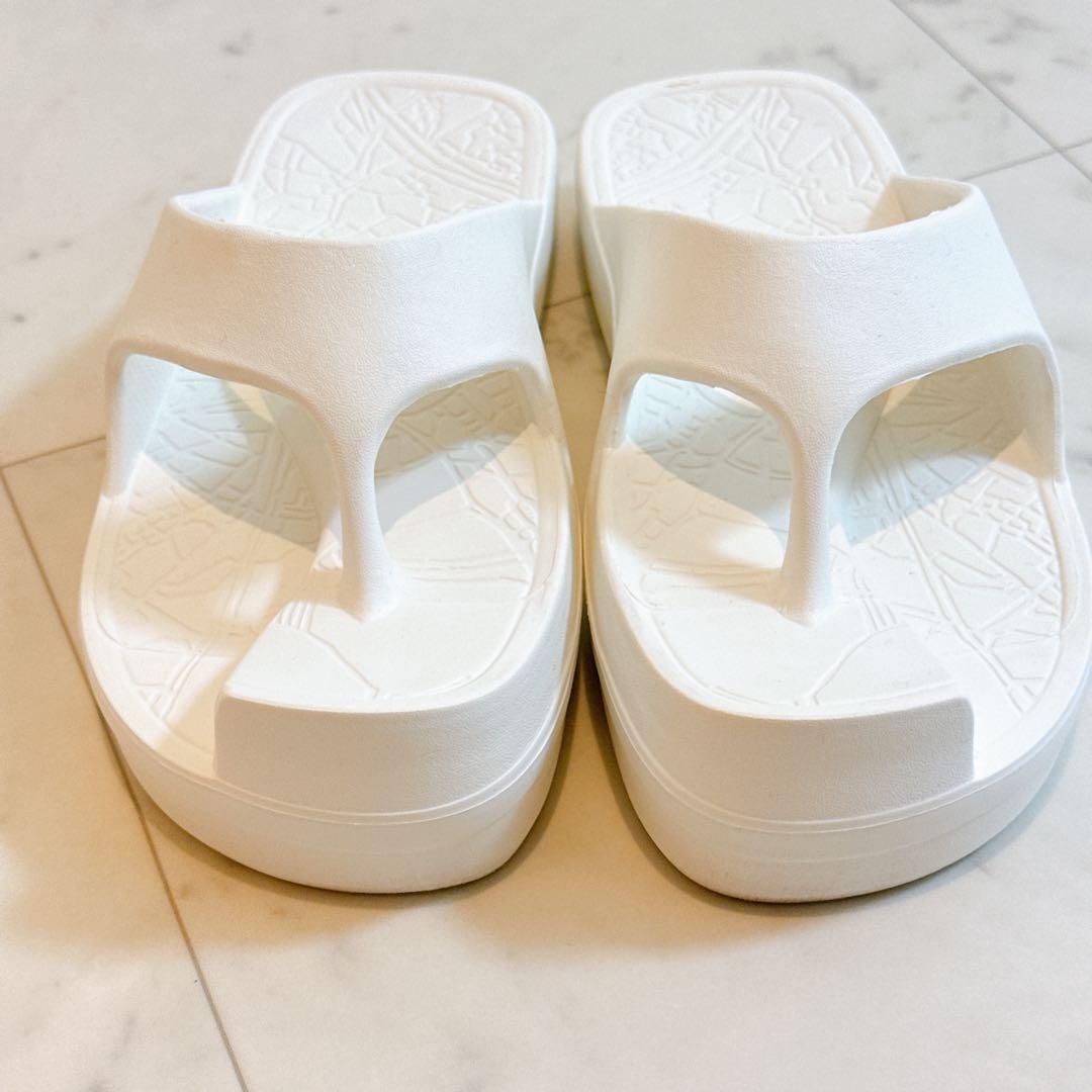 Racbaki ラクバキ イージーサンダル レディースM ホワイト 白