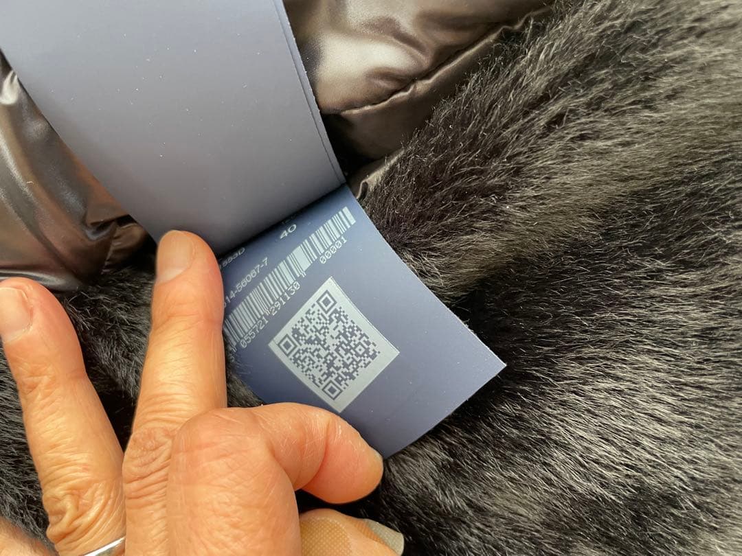 ヘルノ HERNO エコファー切り替えダウンジャケット ブルゾン ブラック40