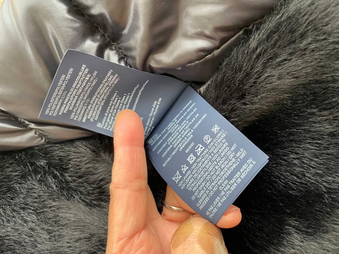 ヘルノ HERNO エコファー切り替えダウンジャケット ブルゾン ブラック40