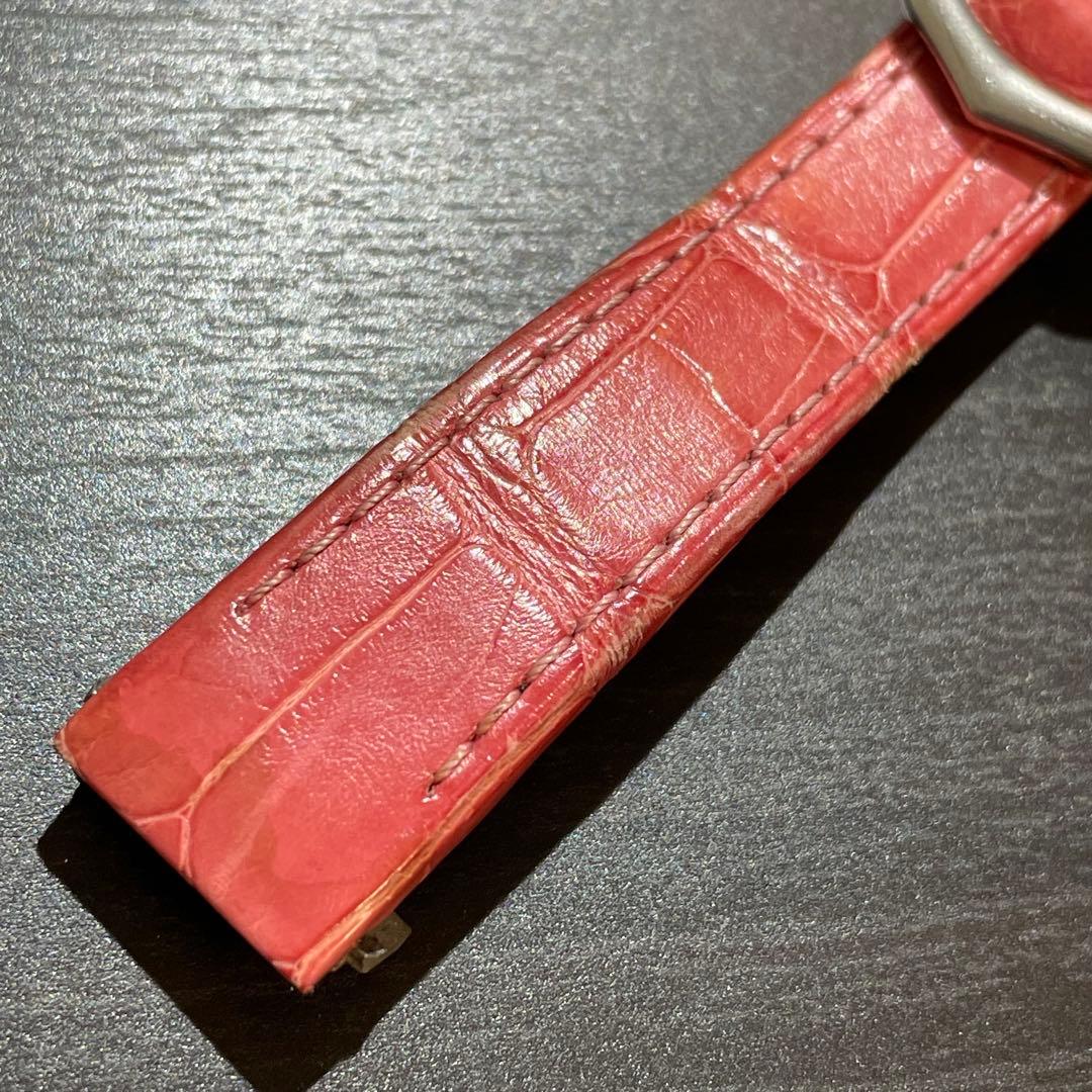 カルティエ　ロードスター　バックル　純正　クロコダイル　ベルト