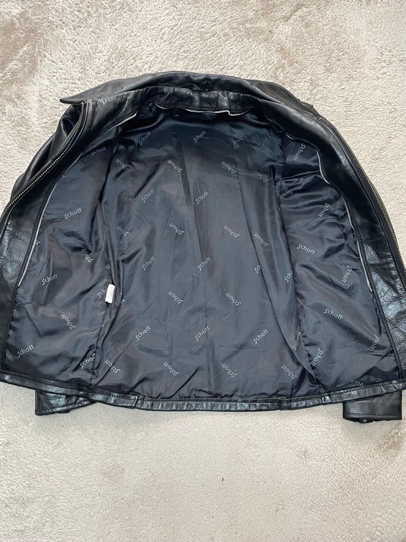 【週末セール】美品 Schott .N.Y.C ショット シングル ライダース